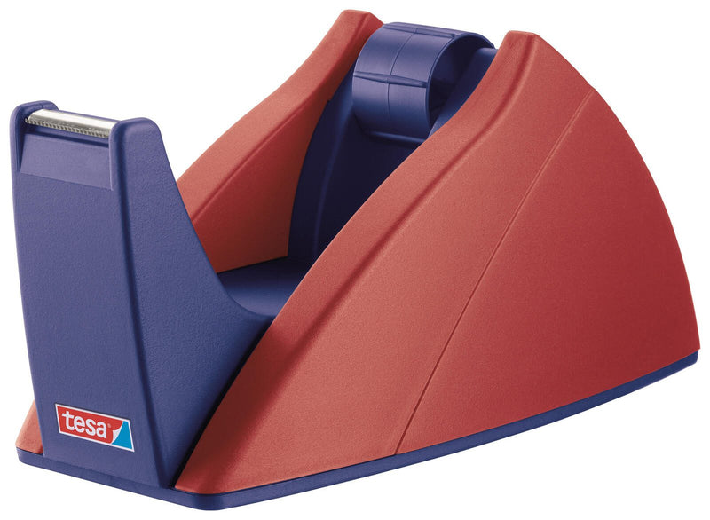tesa Easy Cut® Tischabroller rot/blau