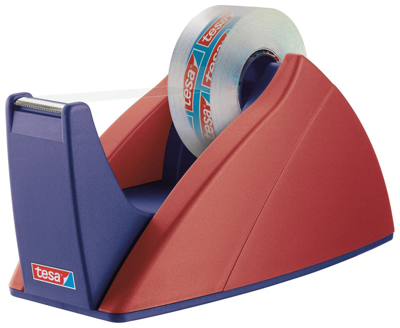 tesa Easy Cut® Tischabroller rot/blau