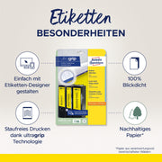 AVERY Zweckform Ordneretiketten 61,0 x 192,0 mm gelb