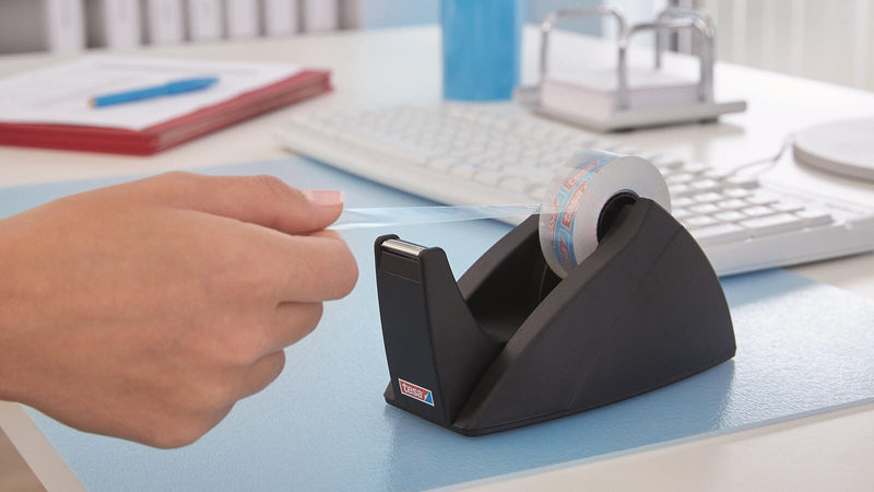 tesa Easy Cut® Tischabroller schwarz