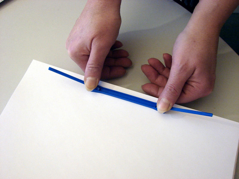 Top-Print Abheftbügel E-Clip blau