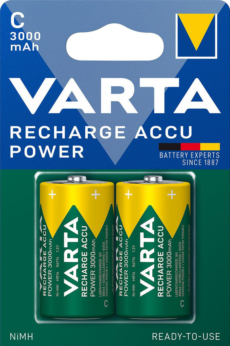 VARTA Akkus RECHARGE ACCU Power Baby C 1.2 V