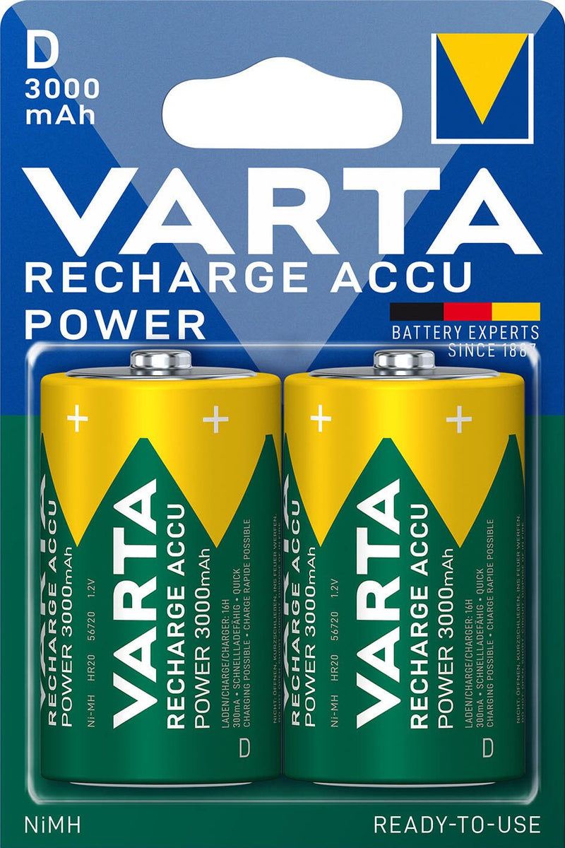 VARTA Akkus RECHARGE ACCU Power Mono D 1.2 V