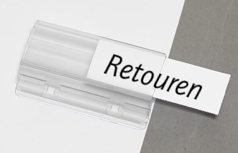 Vollsichtreiter PVC transparent