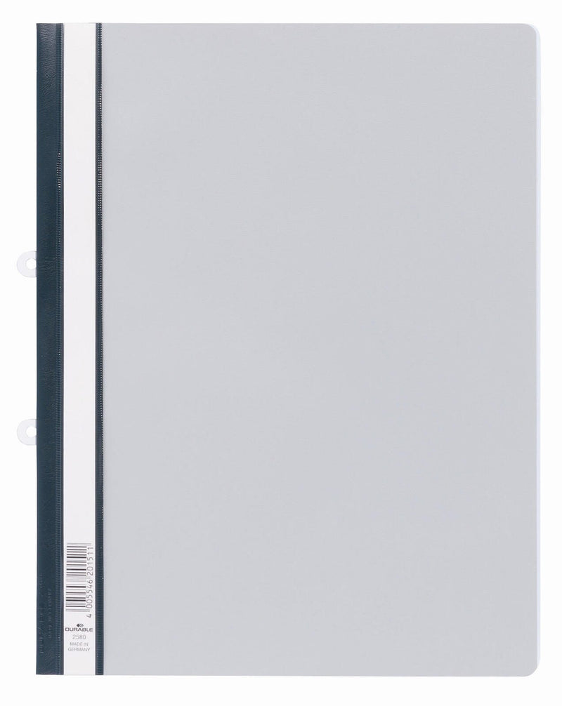 DURABLE Schnellhefter DIN A4 überbreit PVC grau