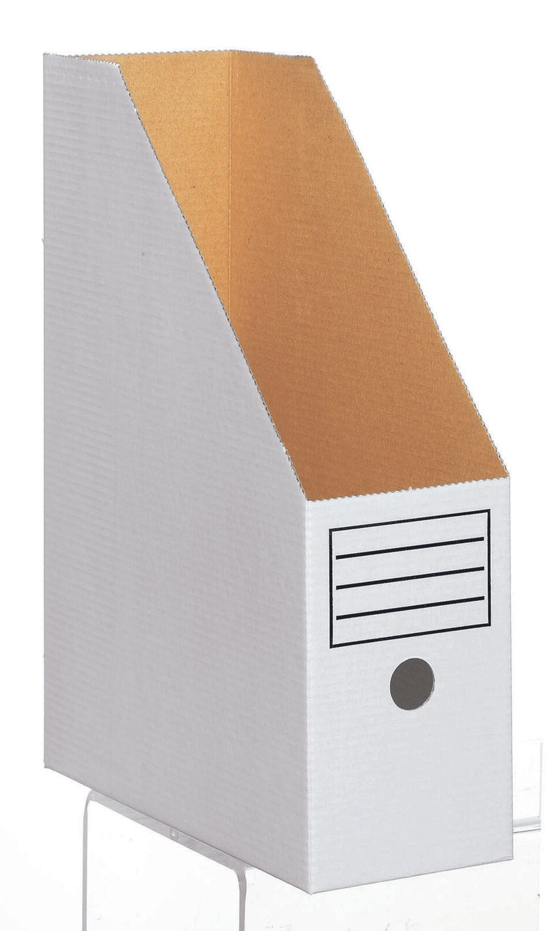Top-Print Archiv-Stehsammler Wellpappe weiß , DIN A4