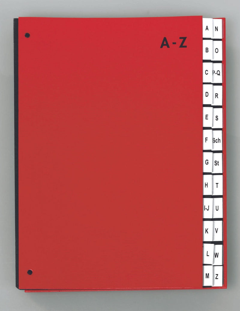 PAGNA Pultordner DIN A4 24 Taben rot