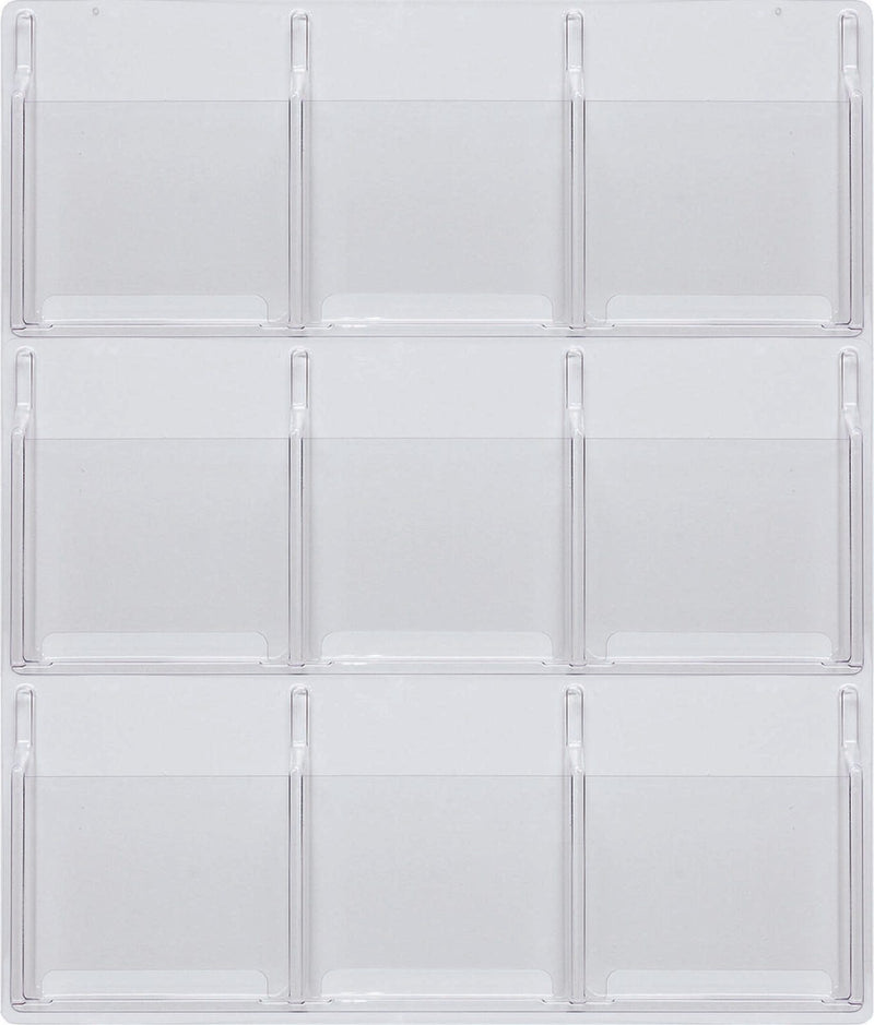 helit Wandprospekthalter 9x DIN A4 9-Fach transparent