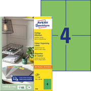 AVERY Zweckform Etiketten 3458 grün 105,0 x 148,0 mm