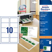 AVERY Zweckform Visitenkarten 200 g/m² matt weiß