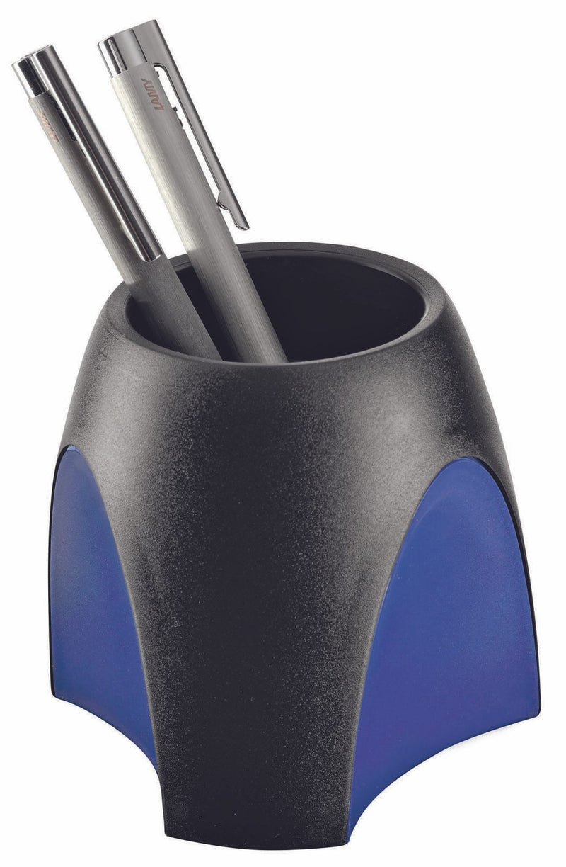 HAN Delta Stiftehalter 6,5 x 4,9 x 8,8 cm schwarz/blau