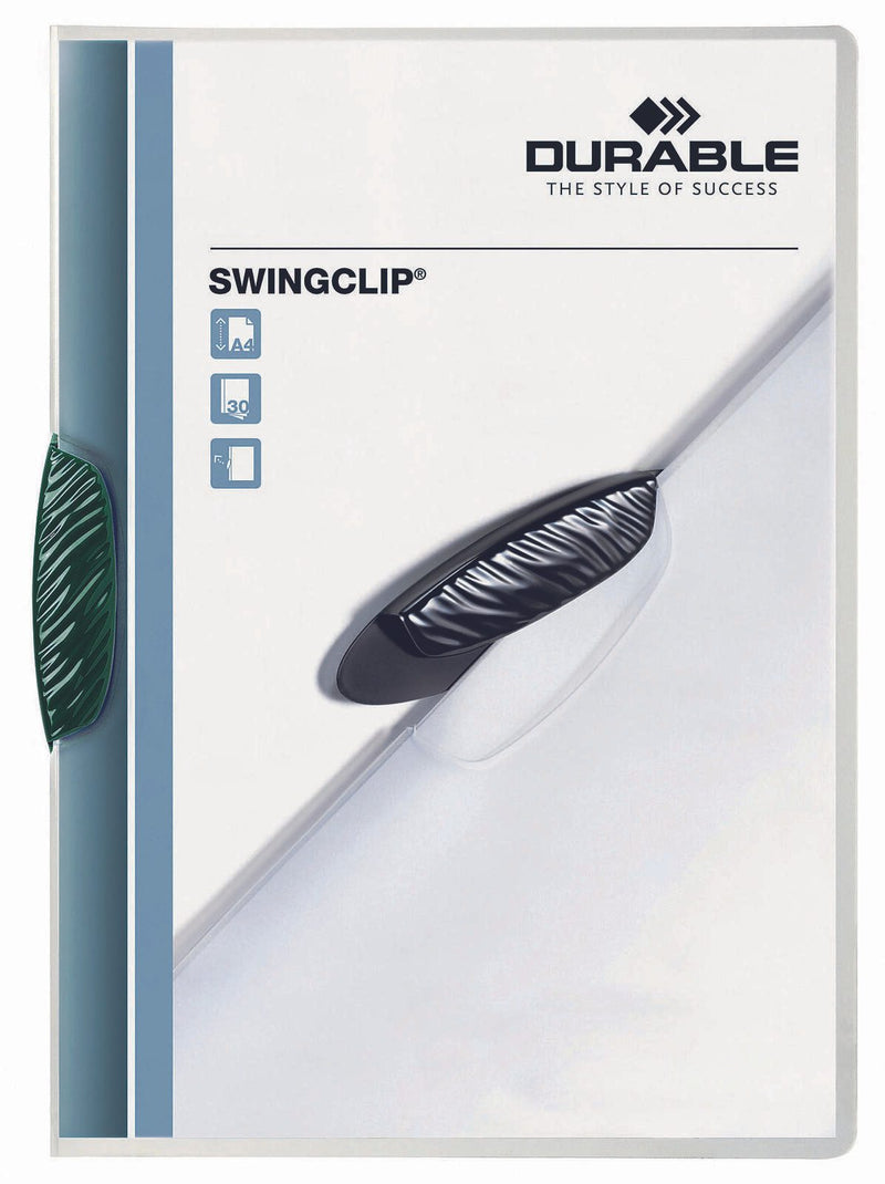 DURABLE Klemmhefter Swingclip DIN A4 grün