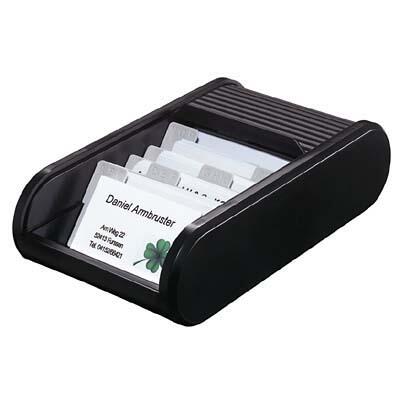 helit Visitenkartenbox schwarz/schwarz schwarz
