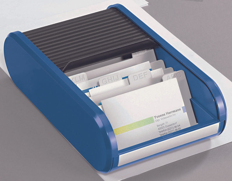 helit Visitenkartenbox blau/schwarz blau