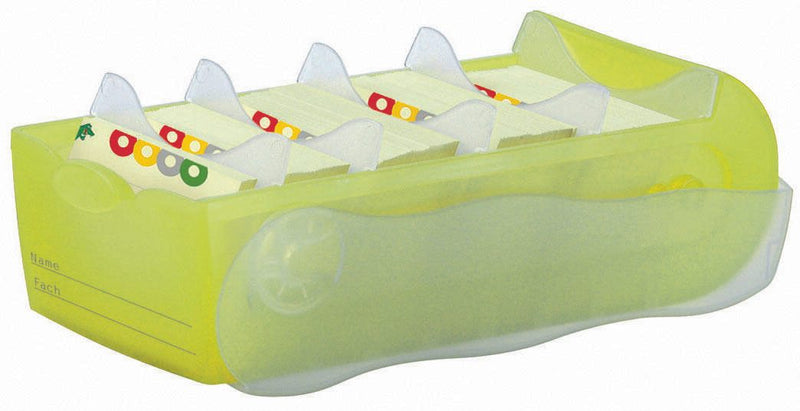HAN Croco Karteikasten DIN A8 500 Karteikarten gelb