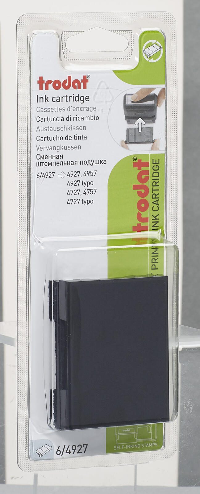 trodat Ersatzstempelkissen 6,0 x 4,0 cm schwarz