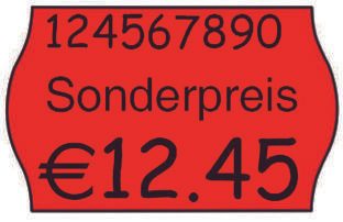 METO Preisetiketten 26,0 x 16,0 mm