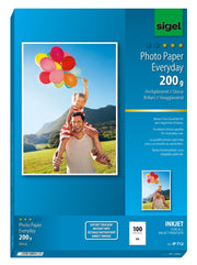 SIGEL Fotopapier Inkjet Everyday DIN A4 hochglänzend 200 g/m²