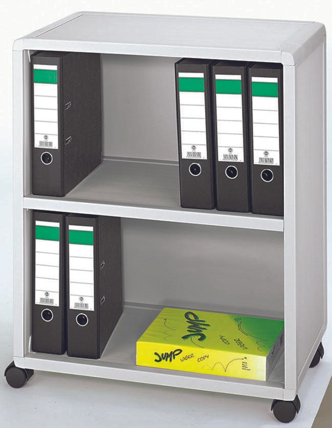 PAPERFLOW Mobil Bürowagen 65,1 x 33,0 x 86,4 cm lichtgrau