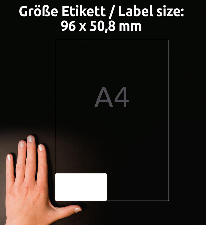 AVERY Zweckform Folien-Versandetiketten 96,0 x 50,8 mm