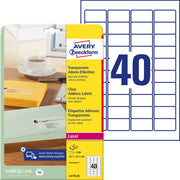 AVERY Zweckform Folien-Adressetiketten 45,7 x 25,4 mm