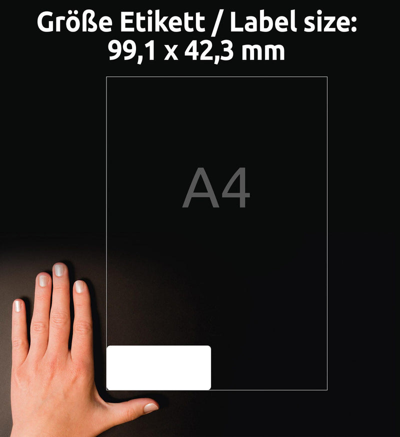 AVERY Zweckform Folien-Adressetiketten 99,1 x 42,3 mm