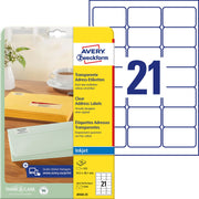 AVERY Zweckform Folien-Adressetiketten 63,5 x 38,1 mm