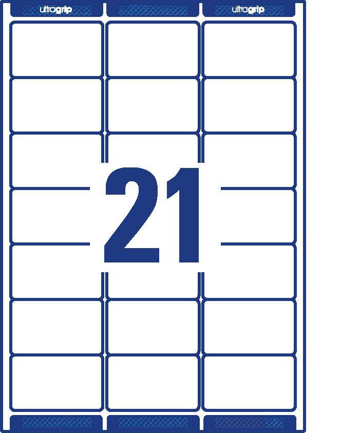 AVERY Zweckform Adressetiketten L7160-40 weiß 63,5 x 38,1 mm