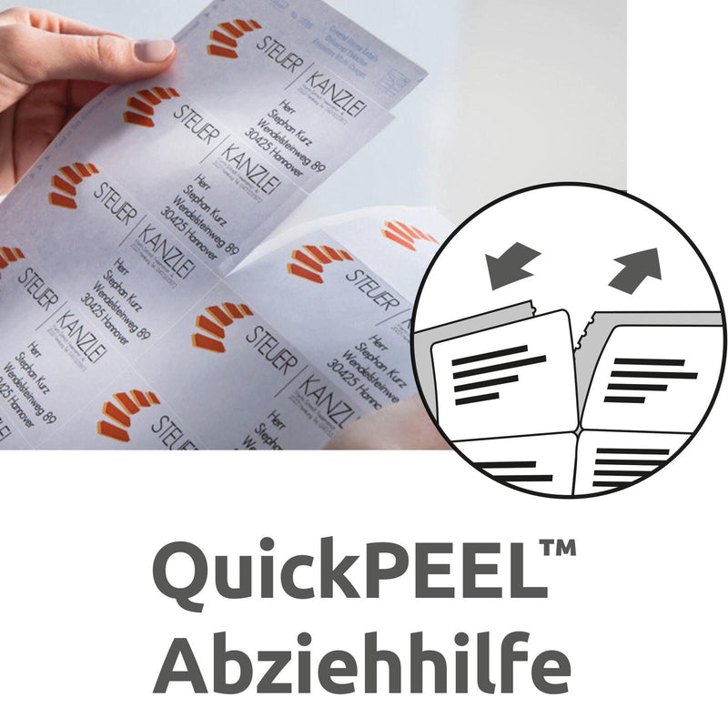 AVERY Zweckform Adressetiketten L7163-40 weiß 99,1 x 38,1 mm
