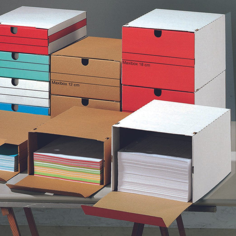 Top-Print Archivboxen für lose Dokumente 24,4 x 32,1 x 12,5 cm