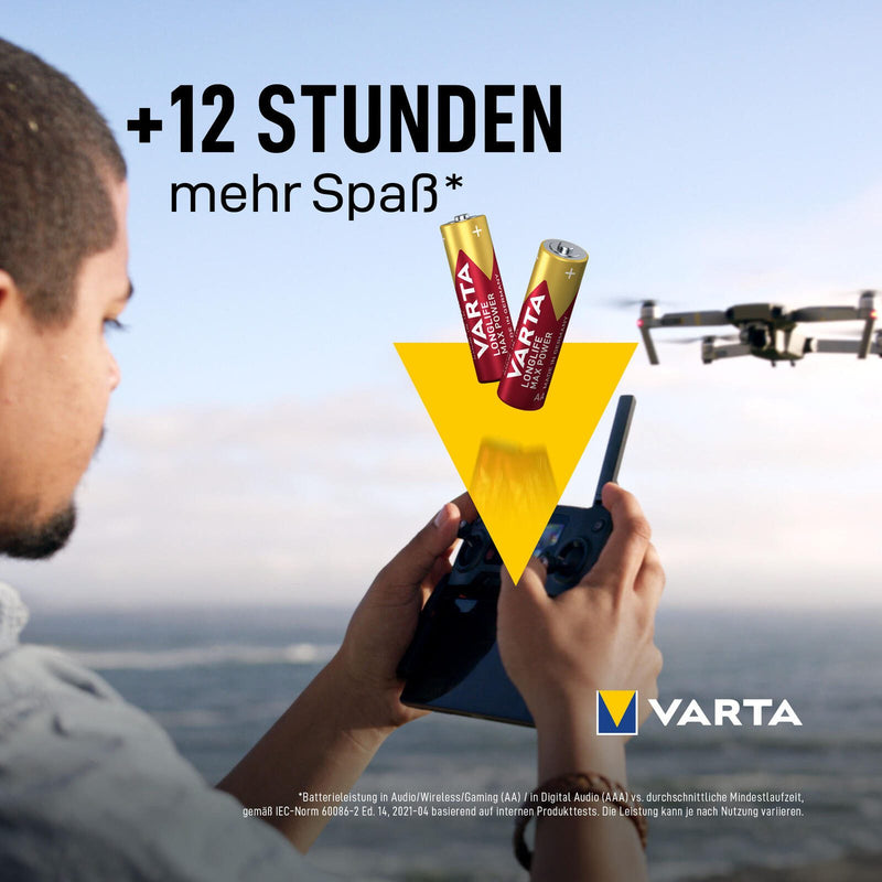 VARTA Batterien LONGLIFE Max Power Mignon AA 1.5 V