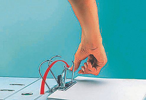 LEITZ Ordner Rückenbreite 8 cm DIN A4 Karton gelb marmoriert