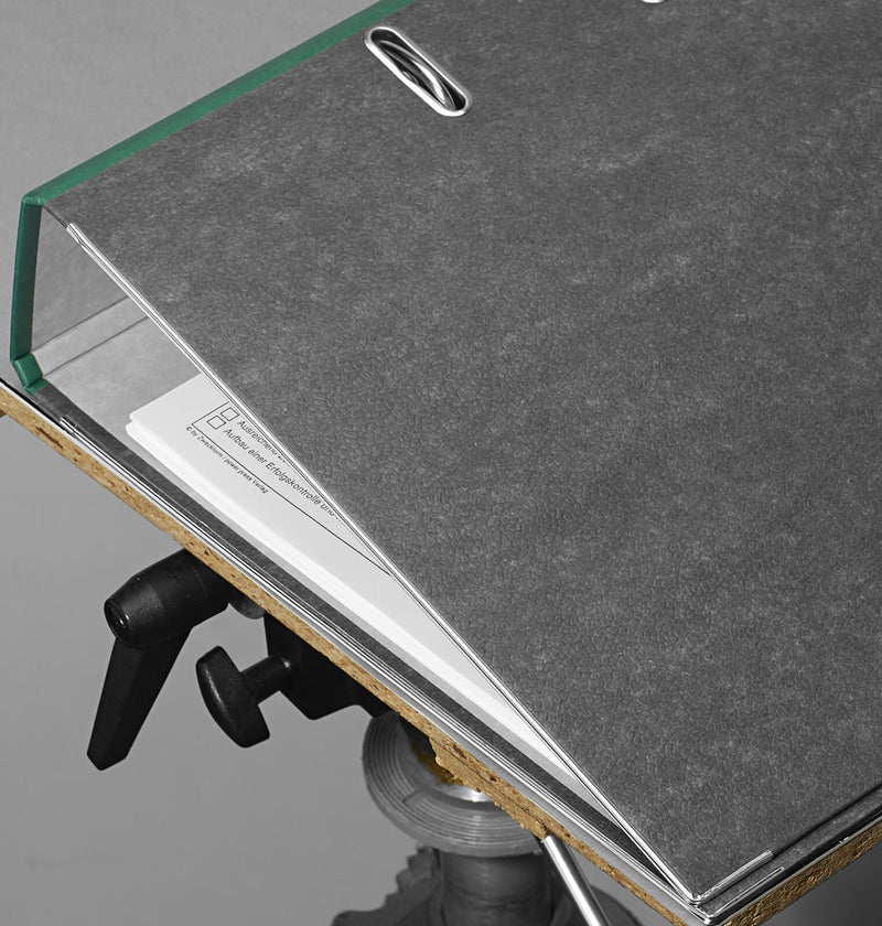 LEITZ Ordner Rückenbreite 8 cm DIN A4 Karton grün marmoriert