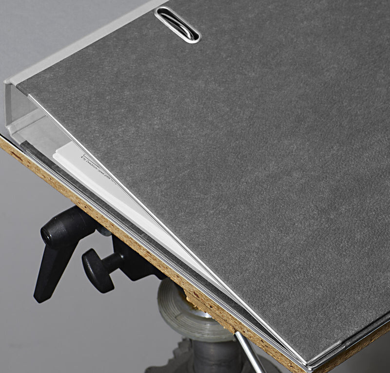 LEITZ Ordner Rückenbreite 5.2 cm DIN A4 Karton lichtgrau marmoriert