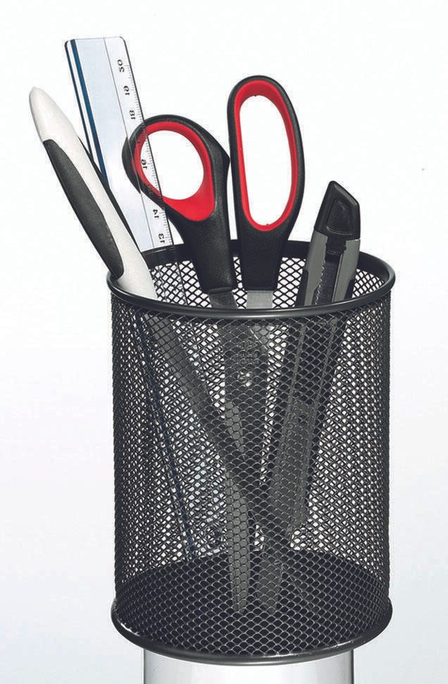 Zeller Meshline Stiftehalter 11,0 x 11,0 x 13,6 cm anthrazit