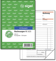 SIGEL Formularbuch Rechnung DIN A6 2x 50 Seiten