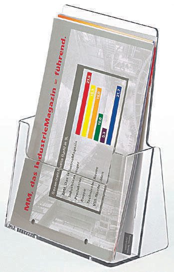 helit Tischprospekthalter A5 1-Fach transparent