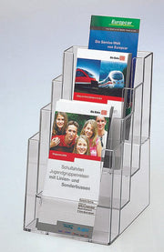 helit Tischprospekthalter A5 4-Fach transparent