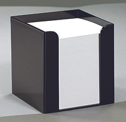 folia Zettelbox schwarz inkl. 700 Notizzettel