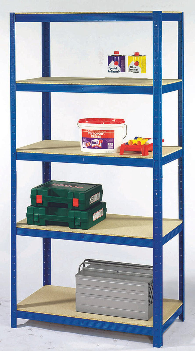 SZ Metall Lagerregale Steckregal blau 90,0 x 45,0 x 180,0 cm Blau