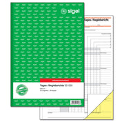 SIGEL Formularbuch Tages-/Regiebericht DIN A4 2x 40 Seiten