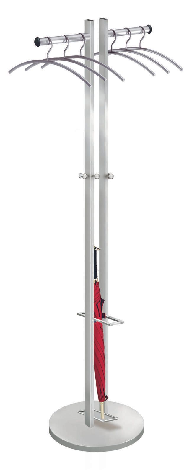 Kerkmann Kleiderständer Master alusilber 39,0 x 167,0 cm 6 Haken