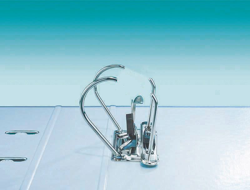 LEITZ Ordner Rückenbreite 8 cm DIN A4 Kunststoff grau