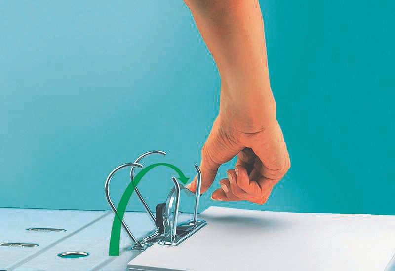 LEITZ Ordner Rückenbreite 8 cm DIN A4 Kunststoff grau