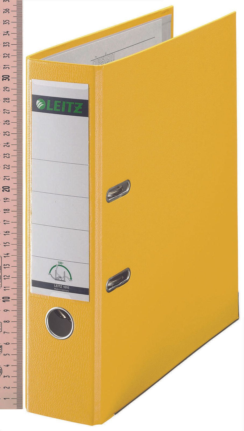 LEITZ Ordner Rückenbreite 8 cm DIN A4 Kunststoff gelb