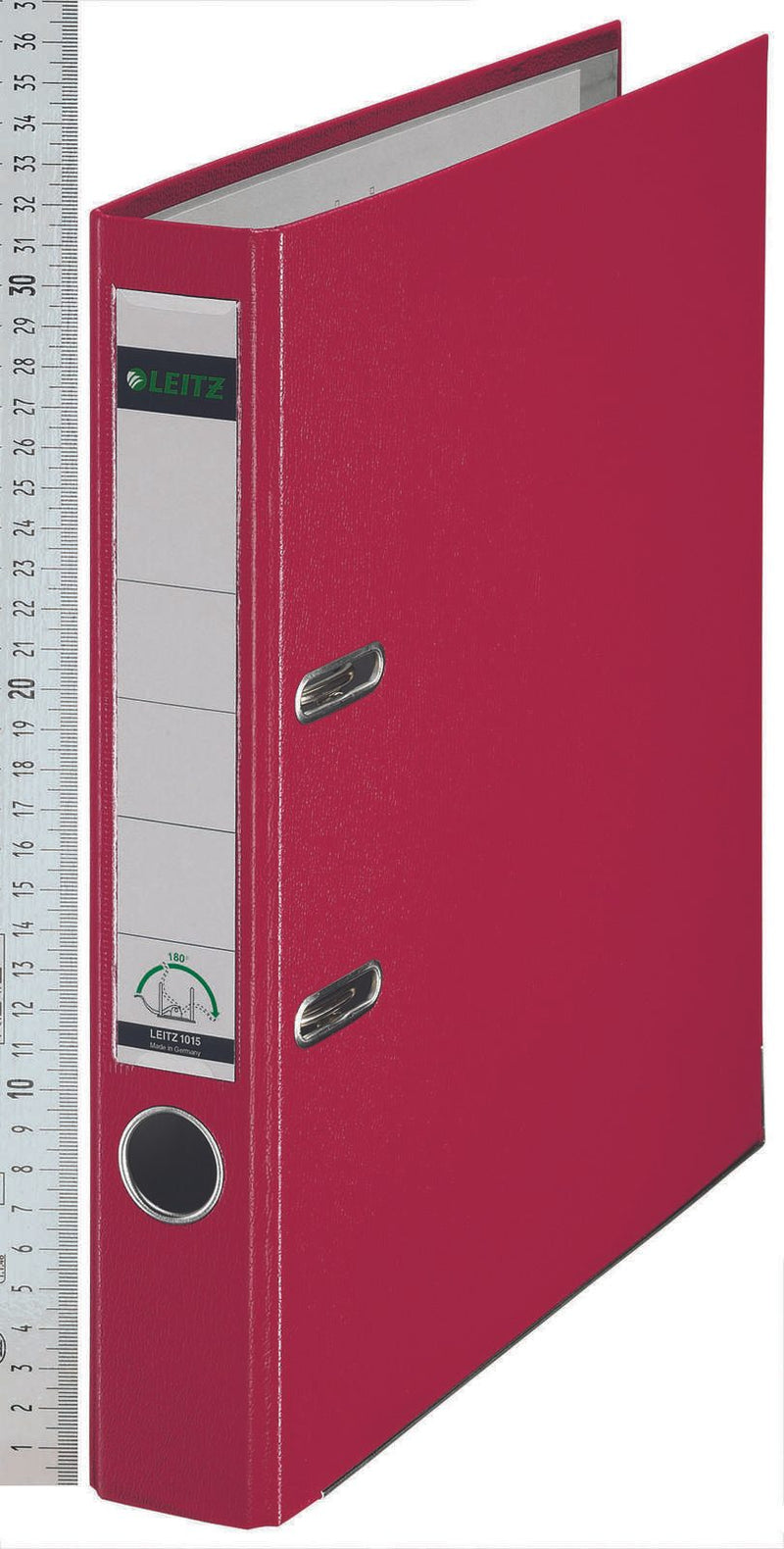 LEITZ Ordner Rückenbreite 5.2 cm DIN A4 Kunststoff rot