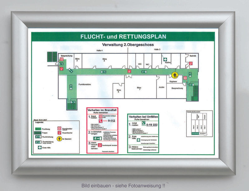 Showdown® Displays Klapprahmen 24,1 x 32,8 cm silber