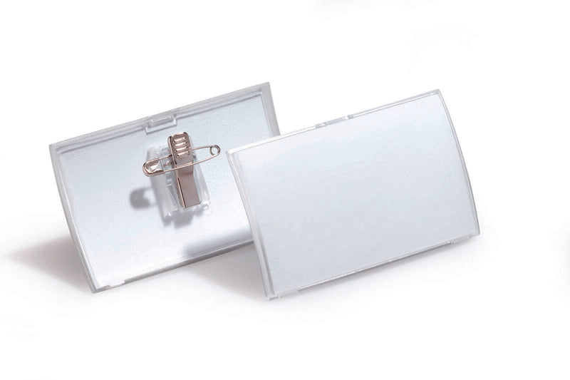 DURABLE Click Fold Namensschilder transparent 9 cm x 5.4 cm