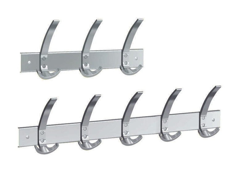 Kerkmann Wandgarderobe public alusilber 40,0 x 17,0 cm 9 Haken