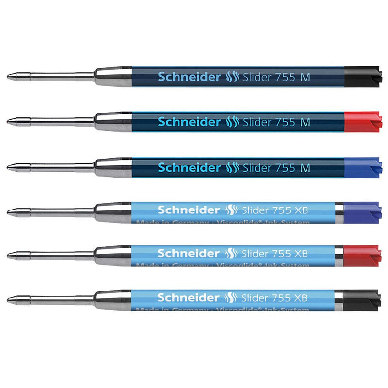 Schneider Kugelschreiberminen Slider 755 0.5 mm Schwarz